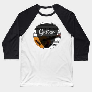 Acoustic Guitar Pick Baseball T-Shirt